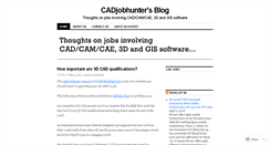Desktop Screenshot of cadjobhunter.wordpress.com