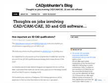 Tablet Screenshot of cadjobhunter.wordpress.com