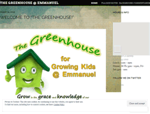 Tablet Screenshot of greenhouseministry.wordpress.com
