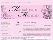 Tablet Screenshot of mainstreammommy.wordpress.com