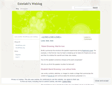 Tablet Screenshot of estelaki.wordpress.com