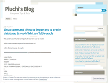 Tablet Screenshot of pluchi.wordpress.com