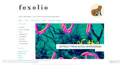 Desktop Screenshot of foxolio.wordpress.com