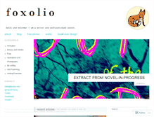 Tablet Screenshot of foxolio.wordpress.com