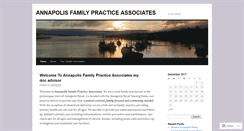 Desktop Screenshot of annapolisfamilypractice.wordpress.com