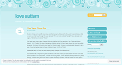 Desktop Screenshot of loveautism.wordpress.com