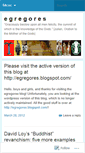 Mobile Screenshot of egregores.wordpress.com