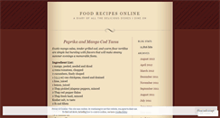 Desktop Screenshot of foodrecipes.wordpress.com