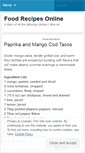 Mobile Screenshot of foodrecipes.wordpress.com