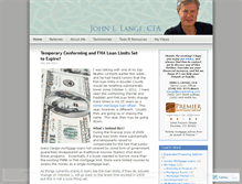 Tablet Screenshot of johnlangecfa.wordpress.com