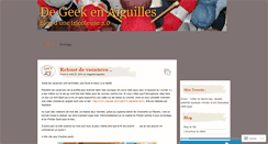 Desktop Screenshot of degeekenaiguilles.wordpress.com