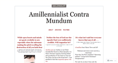 Desktop Screenshot of amillennialist.wordpress.com