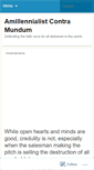 Mobile Screenshot of amillennialist.wordpress.com