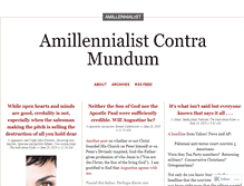 Tablet Screenshot of amillennialist.wordpress.com