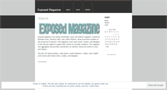 Desktop Screenshot of exposedmagazine.wordpress.com