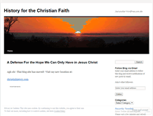 Tablet Screenshot of historyforthechristianfaith.wordpress.com