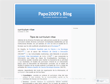 Tablet Screenshot of papo2009.wordpress.com