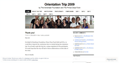 Desktop Screenshot of orientationtrip2009.wordpress.com