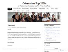 Tablet Screenshot of orientationtrip2009.wordpress.com