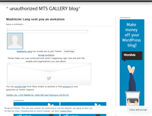 Tablet Screenshot of mtsgallery.wordpress.com