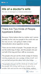 Mobile Screenshot of lifeofadoctorswife.wordpress.com