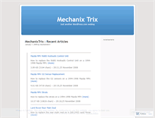 Tablet Screenshot of mechanixtrix.wordpress.com