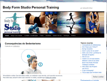 Tablet Screenshot of bodyformstudio.wordpress.com