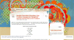 Desktop Screenshot of favoritefamilyfoods.wordpress.com