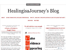 Tablet Screenshot of healingisajourney.wordpress.com