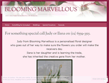 Tablet Screenshot of bloomingmarvellous.wordpress.com
