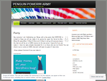 Tablet Screenshot of penguinpowerarmy.wordpress.com