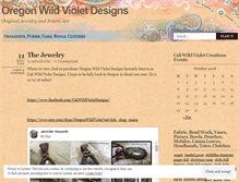 Tablet Screenshot of caliwildvioletcreations.wordpress.com