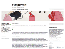 Tablet Screenshot of 41tapisvert.wordpress.com