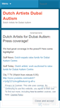 Mobile Screenshot of dutchartistsdubaiautism.wordpress.com