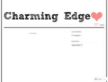 Tablet Screenshot of charmingedge.wordpress.com