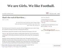 Tablet Screenshot of expatfootballgirls.wordpress.com