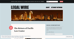 Desktop Screenshot of legalwire.wordpress.com