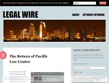 Tablet Screenshot of legalwire.wordpress.com