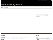 Tablet Screenshot of martinracingdealer.wordpress.com