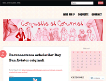 Tablet Screenshot of coquetteetgourmet.wordpress.com