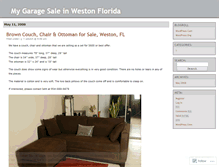 Tablet Screenshot of garagesalewestonfl.wordpress.com