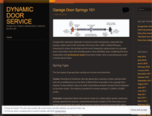 Tablet Screenshot of dynamicdoortulsa.wordpress.com