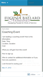 Mobile Screenshot of eugeniaballardministries.wordpress.com