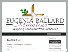 Tablet Screenshot of eugeniaballardministries.wordpress.com