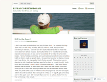 Tablet Screenshot of lifeaccordingtosam.wordpress.com