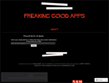 Tablet Screenshot of freakingudapps.wordpress.com