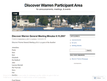 Tablet Screenshot of discoverwarren.wordpress.com