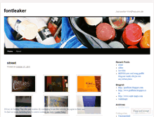 Tablet Screenshot of fontleaker.wordpress.com