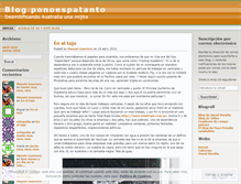 Tablet Screenshot of ponoespatanto.wordpress.com
