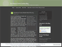 Tablet Screenshot of hendersonvillerealestate.wordpress.com